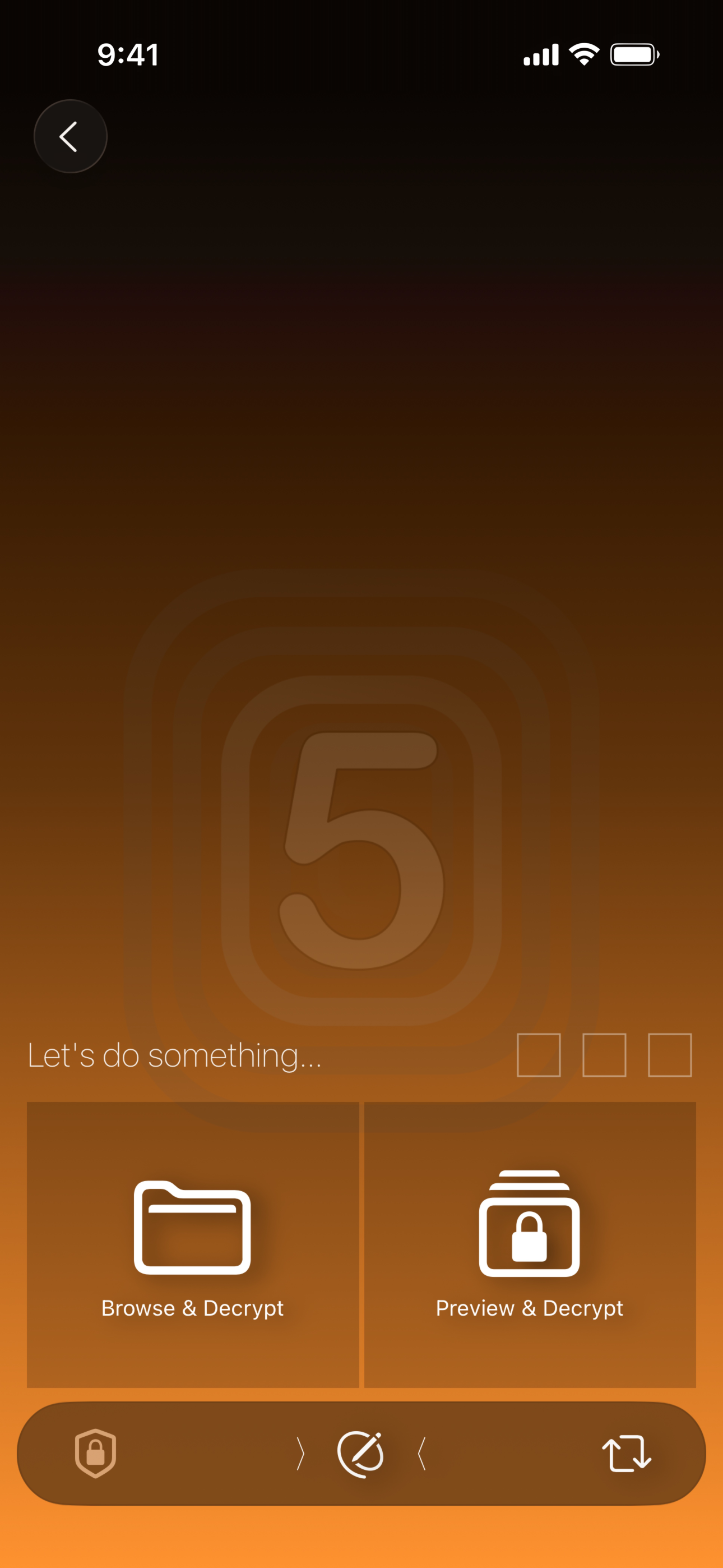FiveBoxes Decryption page